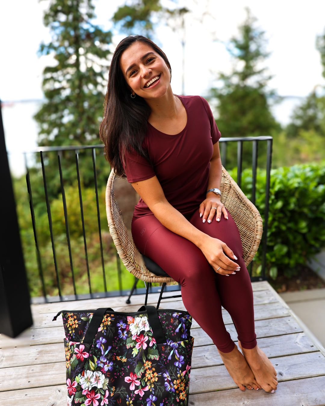 Signature Deep Bordeaux Leggings