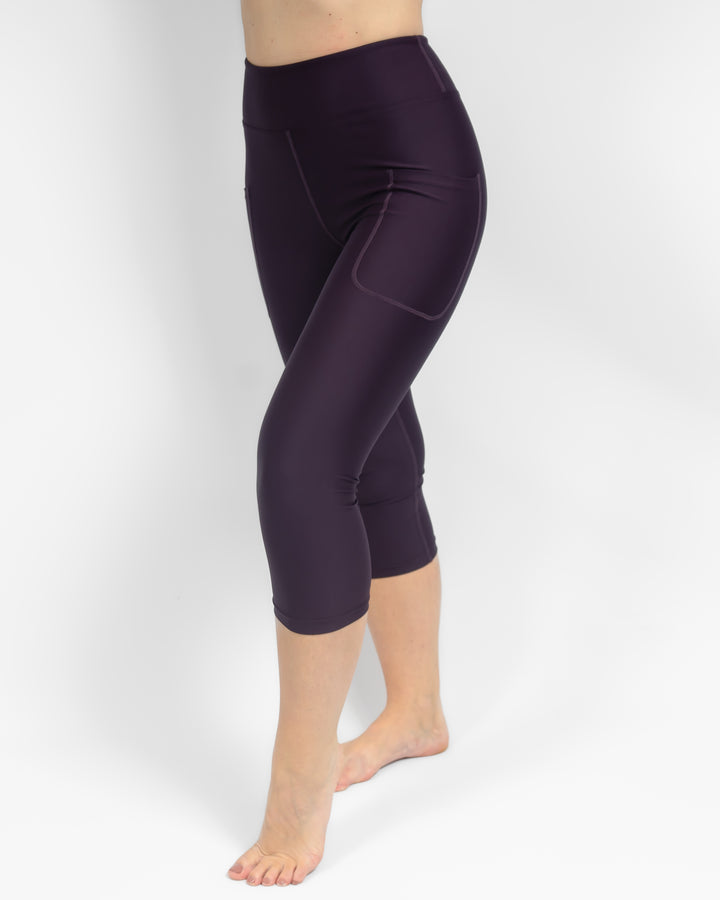 Signature Deep Plum Capri