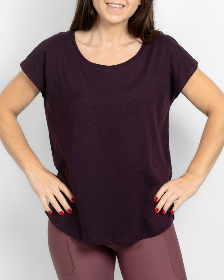 Marley Relaxed Deep Plum T-Shirt