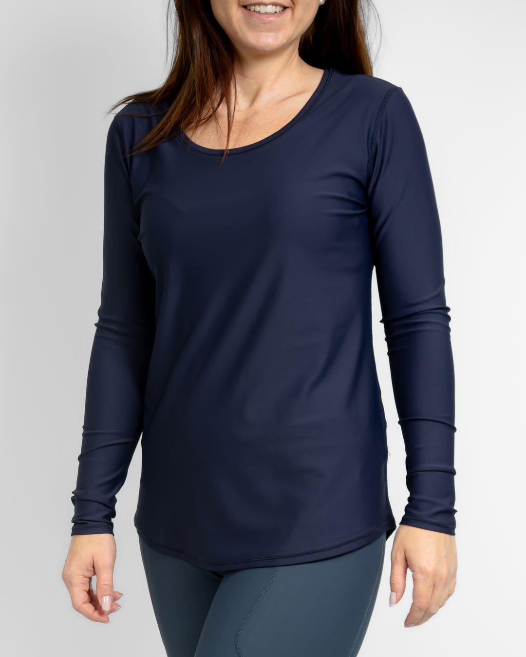Vigga Fitted Deep Blue Long-Sleeve