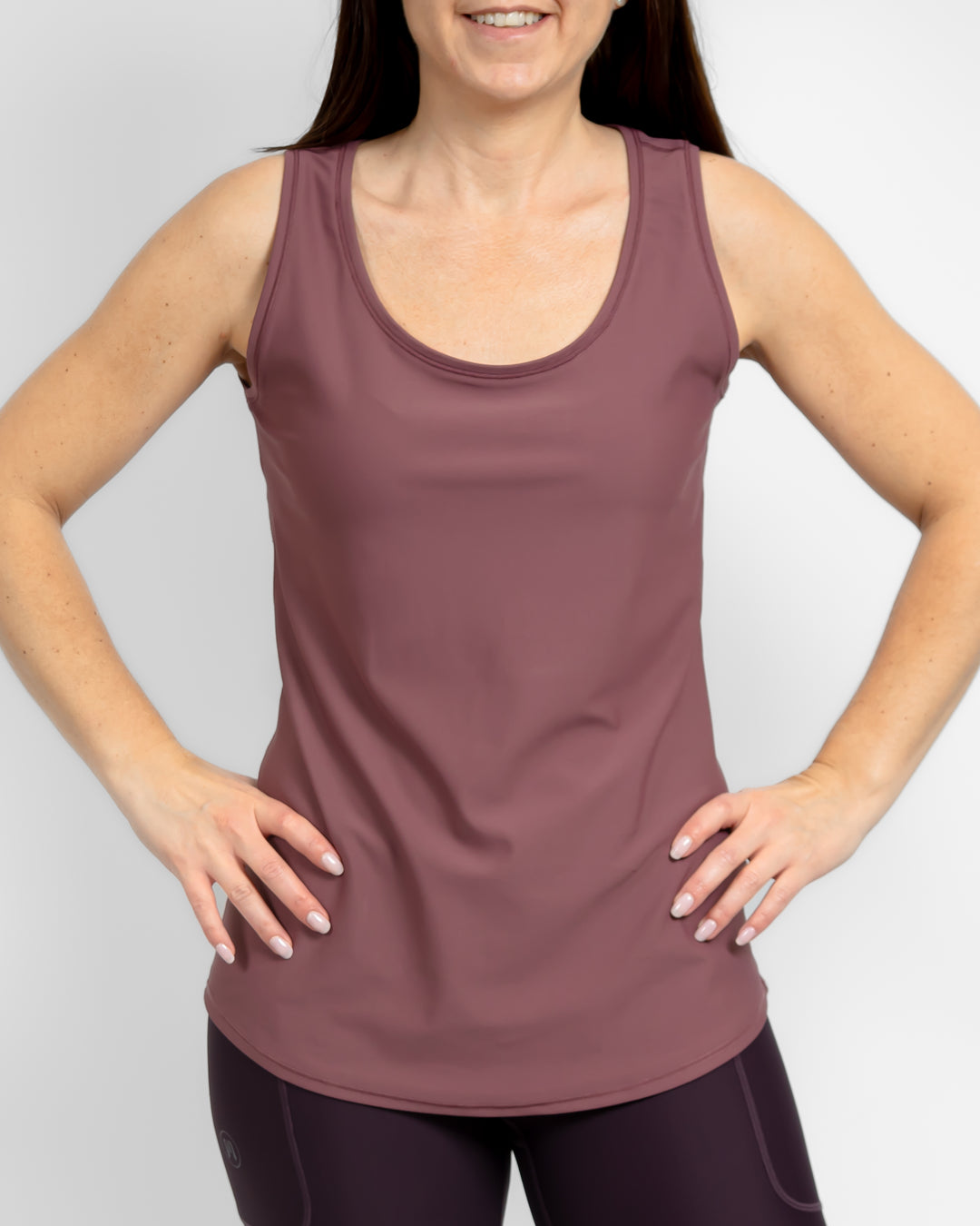 Vigga Fitted Dusty Rose Top