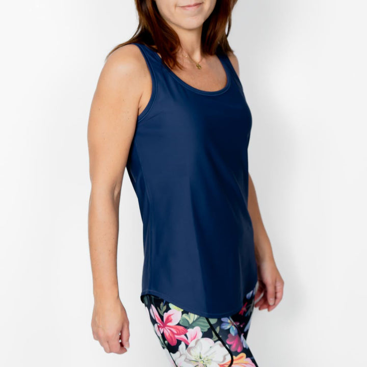 Vigga Fitted Navy Top