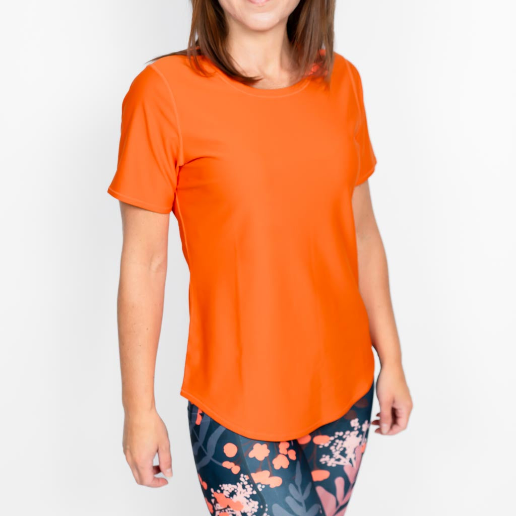 Vigga Fitted Orange T-Shirt
